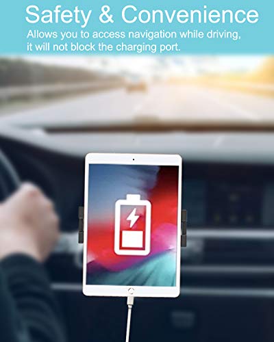 Tablet Mount for Car Vent, [Super Stable & Easy] Car Air Vent Tablet Holder with 360° Adjustable Clip, Compatible with iPad Pro, Air, Mini, iPhone, Galaxy Tabs, Z Fold, Fire HD, 4.7-13" Devices