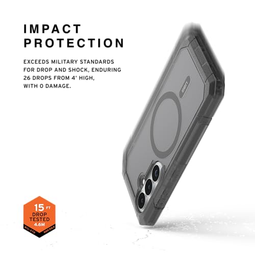 URBAN ARMOR GEAR UAG for Samsung Galaxy S26 Case 6.3" Trooper - Magnetic Charging Compatible Full Body with Port Protection Rugged Military Drop Tested Protective Cover, Ash - color: Trooper - Ash