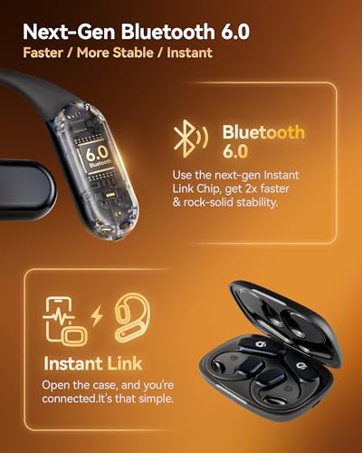 Gen 2 Bone Conduction, 60H IP68 Open Ear Headphones - color: Obsidian