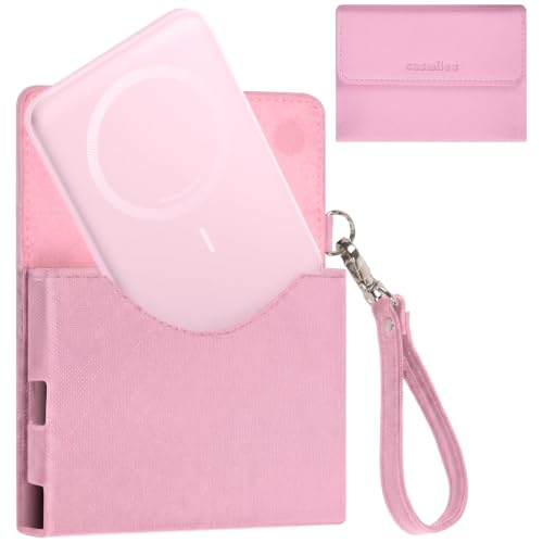 Power Bank Case for Anker Nano 5000mAh Magnetic Wireless Charging Battery - color: Mauve, size: 4.05*2.75*0.39inch