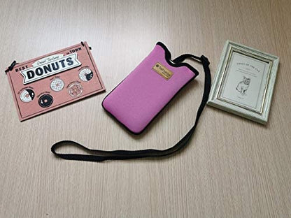 Tainada Neoprene Neck Cell Phone Sleeve Pouch w/Belt Loop Holster (Pink) - color: Pink