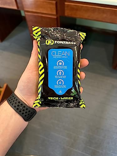 Fortress Electronic Wipes With Microfiber Cloth (25 ct.) Screen Cleaner Wipes for Tech - style: With Microfiber Cloth