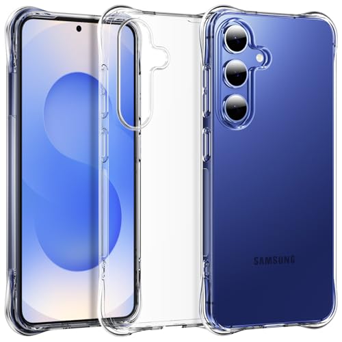 for Galaxy S25 Case, Ultra [Slim Thin] Flexible Scratch Resistant Clear TPU Gel Rubber Soft Skin Silicone Protective Phone Case Cover for Samsung Galaxy S25 (Clear) - size: S25