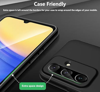 【2+2 for Samsung Galaxy A15 5G Tempered Glass Privacy Screen Protector with Camera Lens Protector ，Scratch-resistant, Bubble-free, Easy Installation - size: Galaxy A15 2+2