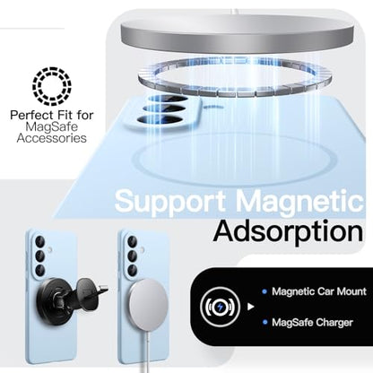 JETech Magnetic Slim Case for Samsung Galaxy S26 Plus, Sky Blue - color: Sky Blue, size: Galaxy S26 Plus