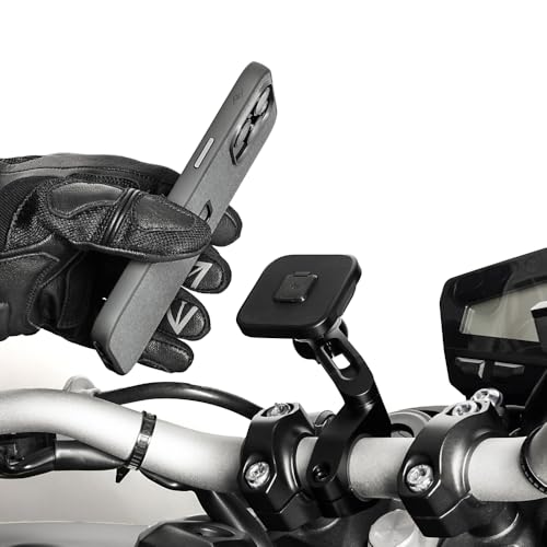 Peak Design Mobile Motorcycle Bar Phone Mount V2, Non-Charging, SlimLink Mounting Technology, Rigid Arm, Fits a Variety of Handlebars (7/8"-1.25" Diameter), Vibration Isolator, Motorcycle Phone Mount