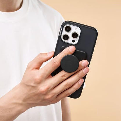 PopSockets Adhesive Phone Wallet with Grip- Black - color: Black Adhesive, style: Adhesive