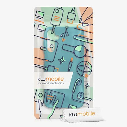 kwmobile Case Compatible with Samsung Galaxy A15 5G Case - Soft Slim Protective TPU Silicone Cover - Teal Matte - color: teal matte, size: Galaxy A15 5G