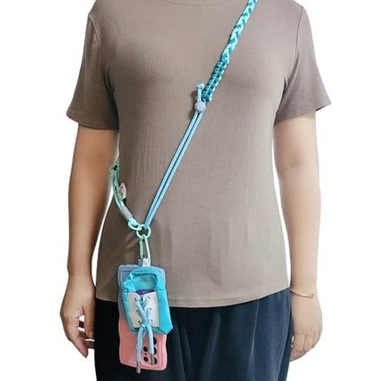 XUFAN Phone lanyard, adjustable crossbody long strap coin purse, short phone wrist strap, phone spacer