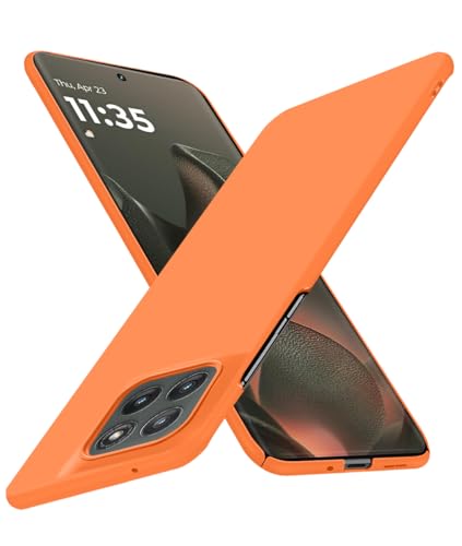 for Motorola Edge 2025 Case, Ultra-Thin Slim Fit [Silky Touch Series] Phone Cases Matte Finish Coating Grip Light Protective Cell Phone Back Cover for Moto Edge 2025 6.7", Orange - color: Orange, size: for Motorola Edge 2025