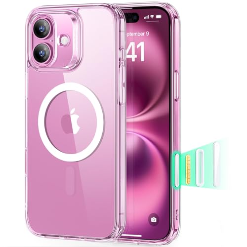 ESR for iPhone 16 Case for MagSafe, Camera Control, Clear | Ultra Slim, 3X Military-Grade Drop Protection, Magnetic Phone Case, Impact Absorbing, Resists Scratches - color: Clear, size: iPhone 16 6.1 inch
