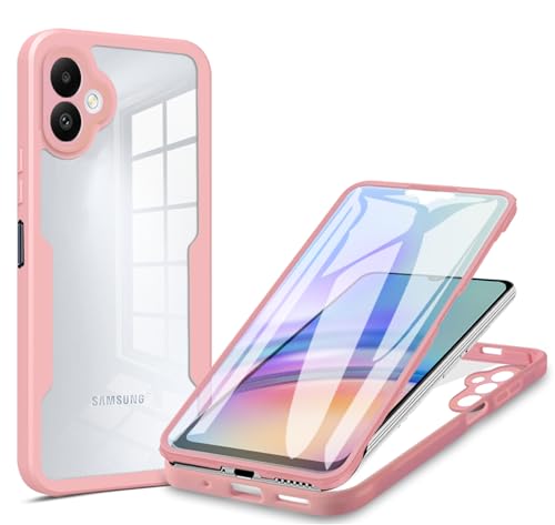 CCSamll for Samsung Galaxy A07 Case with Screen Protector QC Pink