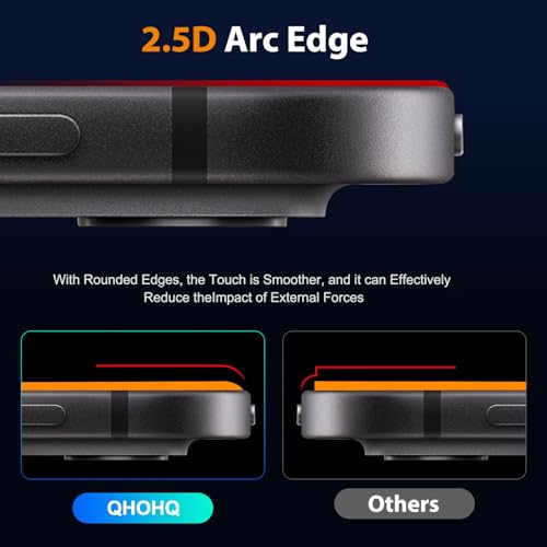 QHOHQ Screen Protector for iPad Pro 11 Inch M4 (2024) [with Camera Lens Protector], Full Coverage Tempered Glass, [Face ID & Apple Pencil Compatible], with Easy Installation Frame, HD Clear [2+2 Pack] - size: iPad Pro 11 Inch 2024