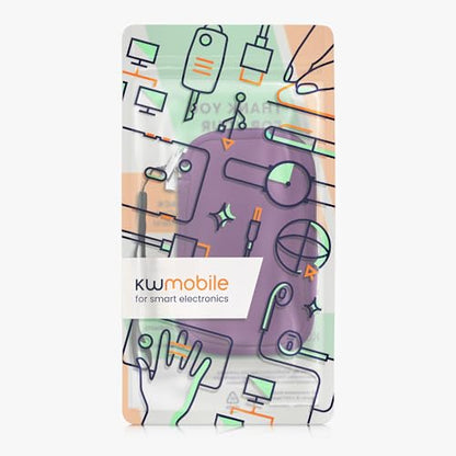 kwmobile Universal Phone Pouch Size L - 6.5" - Neoprene Smartphone Pouch with Zip - Water-Repellent Mobile Phone Case - Sleeve in Violet - color: violet, size: L - 6.5"