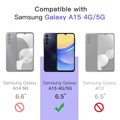 JETech Screen Protector for Samsung Galaxy A15, 3-Pack - size: Galaxy A15