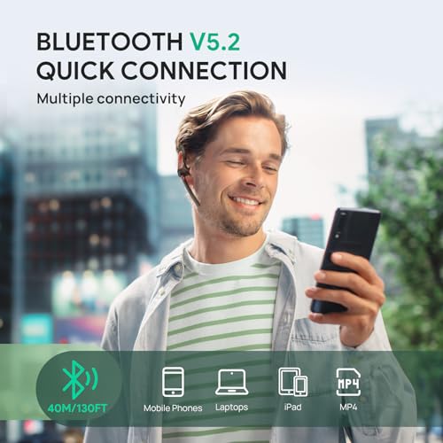 Yealink Bluetooth Headset BH71,Wireless Bluetooth Earpiece with 4 Noise Canceling Microphones,Teams&Zoom Certified,Mute Function,Connect to Cell Phone/Laptops,No Dongle