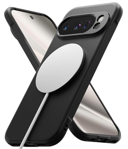 Ringke Onyx Designed for Google Pixel 10 Pro Case [Compatible with MagSafe and Pixelsnap] Oil & Dirt Resistant Enhanced Grip Non-Slip Texture Lightweight Cover - Magnetic Black - color: Magnetic Black, size: Pixel 10 Pro