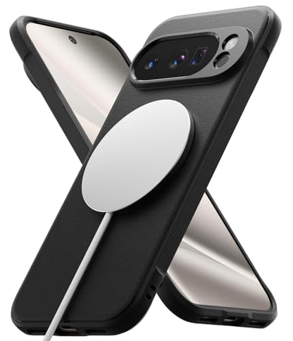 Ringke Onyx Designed for Google Pixel 10 Pro Case [Compatible with MagSafe and Pixelsnap] Oil & Dirt Resistant Enhanced Grip Non-Slip Texture Lightweight Cover - Magnetic Black - color: Magnetic Black, size: Pixel 10 Pro