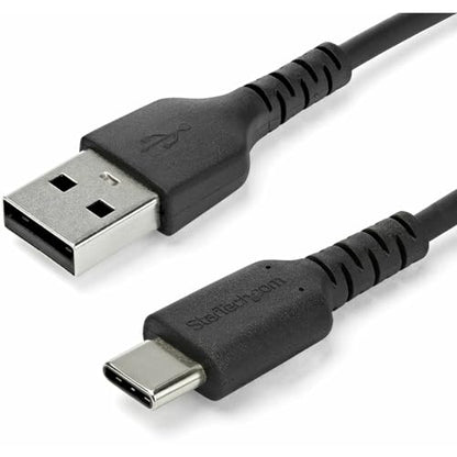 StarTech 3.3ft/1m USB-A to USB-C Cable, Black, 3A, USB 2.0 - size: 3 ft / 1 m, style: black
