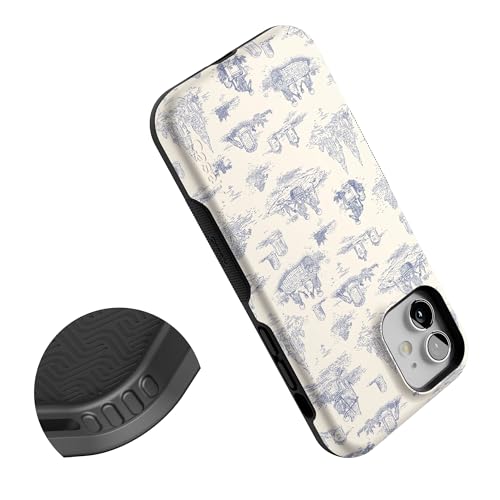 Casely iPhone 12 Mini Case | Graveyard Gathering | Skeleton Picnic | Bold Protective Design | MagSafe Compatible Design - color: Graveyard Gathering | Skeleton Picnic, size: Iphone 12 Mini