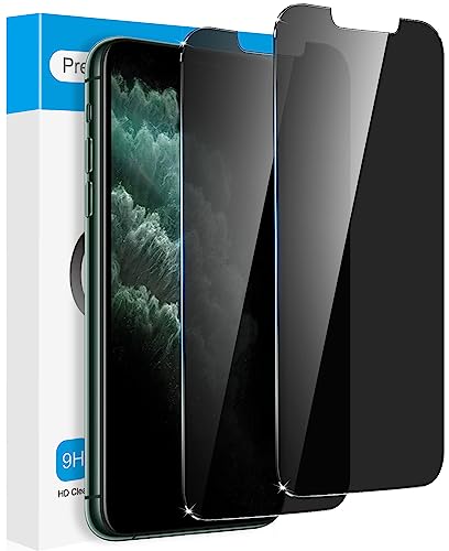 Fotbor 2 Pack Compatible for iPhone 11 Pro Max/iPhone Xs Max Privacy Screen Protector, Anti Spy Private Case Friendly Anti-Scratch 9H Hardness Tempered Glass - size: iPhone 11 Pro Max/Xs Max-6.5 inch
