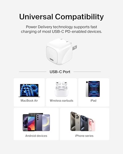 Belkin 30W Compact USB C Charger Block, USB C to C Cable Included - style: 30W + C-C Cable