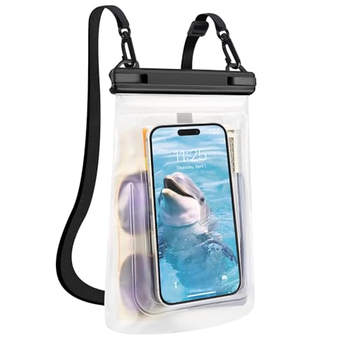 Waterproof Phone Pouch for Phone, Floating Large Capacity Dry Bag Stores Sunscreen, Sunglasses, Waterproof Bag for Beach, Swimming, Kayaking for iPhone 16 15 14 11 Pro Max & Galaxy S24 S21