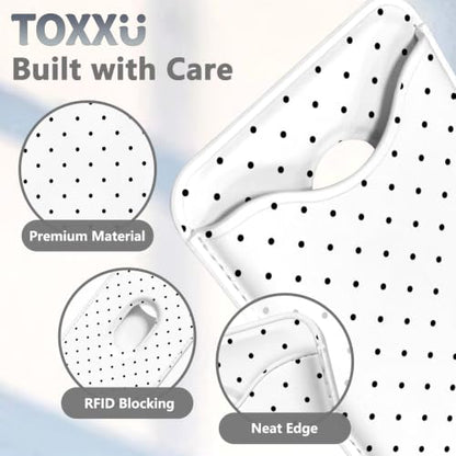 Polka Dot Phone Magnetic Wallet for Magsafe Compatible with iPhone 12-17 Pro Max - color: Polka Dot