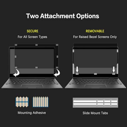 Laptop Privacy Screen 14 Inch 16:9 Aspect Ratio, Laptop Screen Privacy - size: For Laptop 14 Inch 16:9