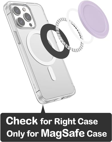 metisinno Magnetic Base Basic Compatible with PopSocket Phone Grips and iPhone MagSafe Cases, Purple - color: Purple, style: Base Basic