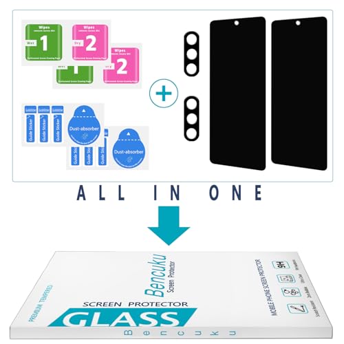Privacy Screen Protector for Samsung Galaxy S25 Tempered Glass - color: Samsung Galaxy S25-Black