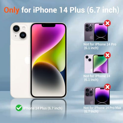 SUPFINE Silicone & Magnetic for iPhone 14 Plus Case - color: Aquamarine, size: iPhone 14 Plus