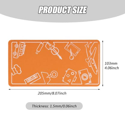 Airplane Phone Holder, Foldable Flexible Travel Phone Stand - color: Orange