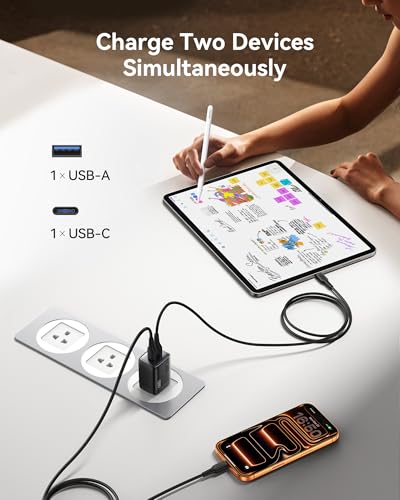 INIU 20000mAh Portable + 30W 2-Pack Type C Charger