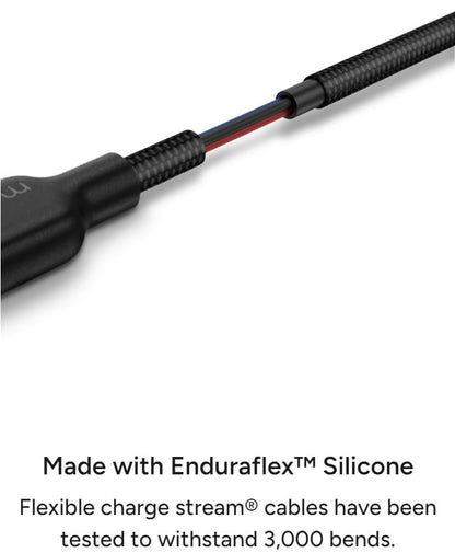 mophie Charge Stream USB-A to Lightning 1m/3ft Silicone Cable - size: 3 feet, style: USB-A to Lightning