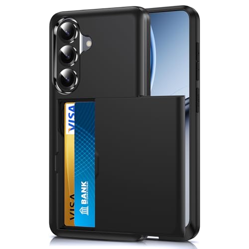 LeYi for Samsung Galaxy-S26-Case with Wallet: Card Holder Phone Funda para for S 26 Cover Rugged Heavy Duty Women Anti-Slip Military Grade Shockproof Credit Cards Cases Samsungs26, Black - color: Black, size: Samsung Galaxy S26 6.3''