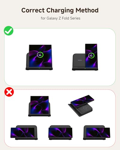 Charger Stand for Samsung Z Fold 8 Ultra/7/6 (Not for Fold 8/Watch9/Ultra2)