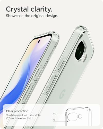 Spigen for Pixel 10a Case, Ultra Hybrid[Anti-Yellowing] [No Magnet Ring] - Clear - color: Clear, size: Pixel 10a