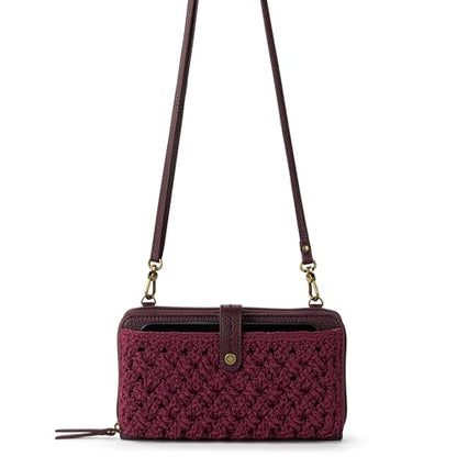 The Sak Iris Smartphone Crossbody Purse - Small Women's Cellphone Bag & Wallet For Everyday- Convertible Wristlet With Zipper | Fits Most Smartphones, Card Slots & Zip Pocket, Detachable Wristlet & Crossbody Straps, Hands-Free for Travel & Errands - color
