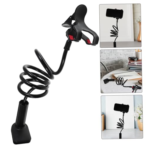Overhead Bed Phone Stand 360° Adjustable Plastic Clip Mount