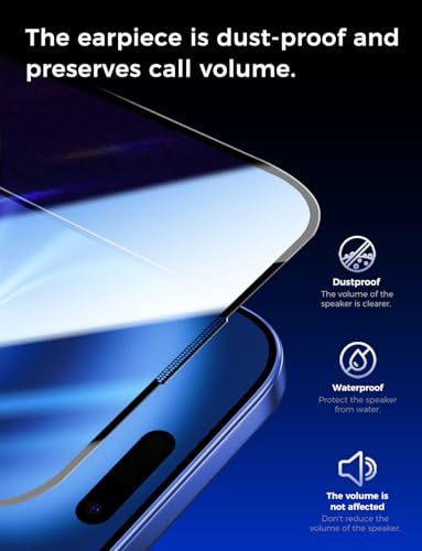 MAGIC JOHN for iPhone 16 Screen Protector Tempered Glass Easy Installation - size: iPhone 16-6.1 inch