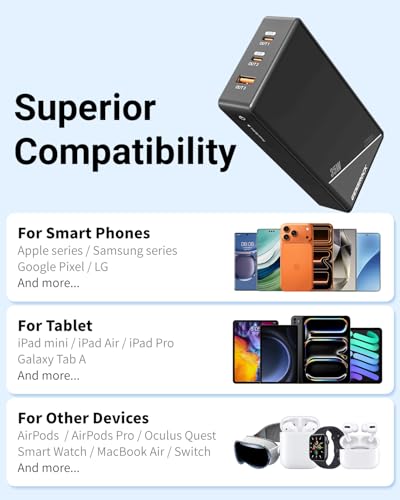 GENSROCK Portable Charger Power Bank 20000mAh,Travel Power Bank - color: Gray