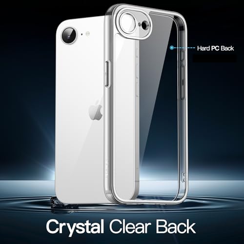 JETech Case for iPhone 17e (2026) / iPhone 16e, Non-Yellowing Shockproof Phone Bumper Cover, Anti-Scratch Clear Back, 6.1-Inch Display (Clear) - color: Clear, size: iPhone 17e/16e