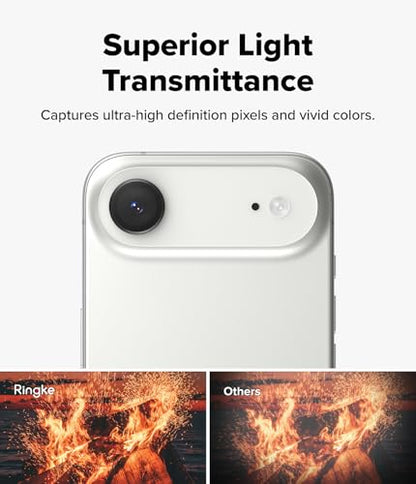 Ringke for iPhone Air Camera Lens Protector [Camera Lens Frame Glass Black] - size: iPhone Air