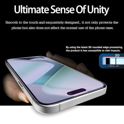 MAYtobe 2-Pack Screen Protector for iPhone 17e, 16e Eye Care Tempered Glass - size: iPhone 17e,16e