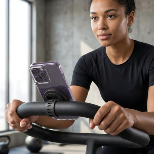 ENCASED Fitness Bike Magnetic Phone Holder, Strap Bar Mount for MagSafe