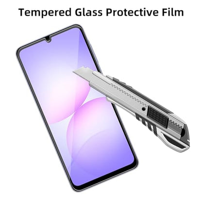 4 Pack Glass Screen Protector Compatible for Samsung Galaxy A07 5G / 4G [9H Hardness]-HD Screen Tempered Glass, Scratch Resistant,Easy Install [Case Friendly] - size: Galaxy A07 5G / 4G