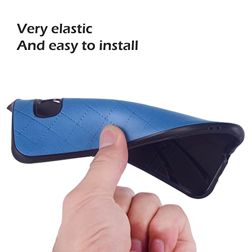 for Cricket Ovation 1 U705AC/AT&T Radiant Max 4G U705AA Case Blue | Rugged Thin Slim, Cell Accessories, Anti-Slip, Fit Rubber TPU Mobile Phone Silicone Cover for ATT 6.5 Women Men - color: Blue