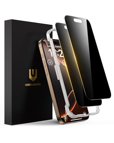 UNBREAKcable Privacy Screen Protector for iPhone 16 Pro, 2-Pack - size: iPhone 16 Pro
