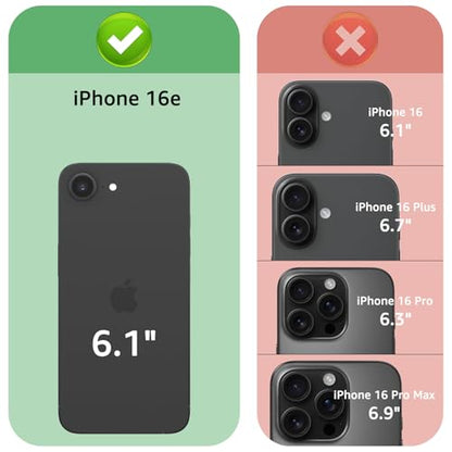 XcaseBar Compatible with ‌iPhone 16e 6.1"/17e 6.1" Wallet case with Zipper Credit Card Holder【RFID Blocking】,Flip Folio Book PU Leather Phone case Shockproof Cover Women Men for Apple 16e case Purple - color: Purple